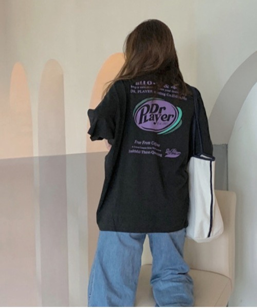 MASHIRO(マシロ)の「【MASHIRO】カラーBIGTシャツ Dr Player(MA/EK107)(Tシャツ/カットソー・レディース・パープル/ホワイト/グリーン/ブラック・FREE)」の15枚目の写真