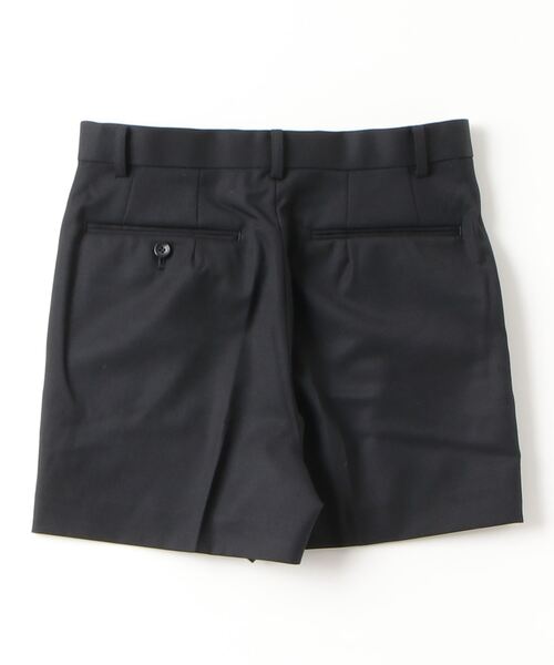 JOHN LAWRENCE SULLIVAN(ジョンローレンスサリバン)の「WOOL GABARDINE DOUBLE ZIPPERFLY SHORTS(スラックス・メンズ・ブラック系その他/ブラック/グレー系その他・44/46/48)」の5枚目の写真