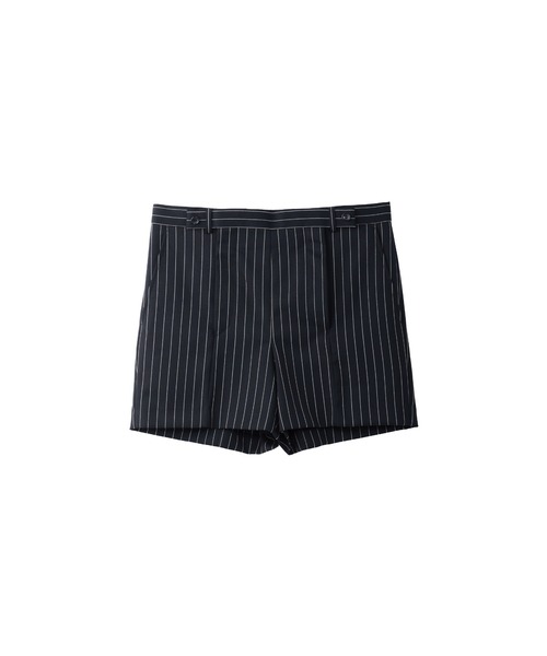 JOHN LAWRENCE SULLIVAN(ジョンローレンスサリバン)の「WOOL GABARDINE DOUBLE ZIPPERFLY SHORTS(スラックス・メンズ・ブラック系その他/ブラック/グレー系その他・44/46/48)」の3枚目の写真