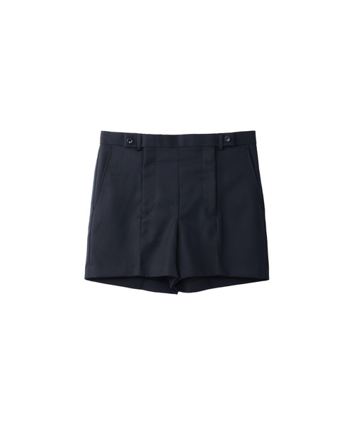 JOHN LAWRENCE SULLIVAN(ジョンローレンスサリバン)の「WOOL GABARDINE DOUBLE ZIPPERFLY SHORTS(スラックス・メンズ・ブラック系その他/ブラック/グレー系その他・44/46/48)」の2枚目の写真