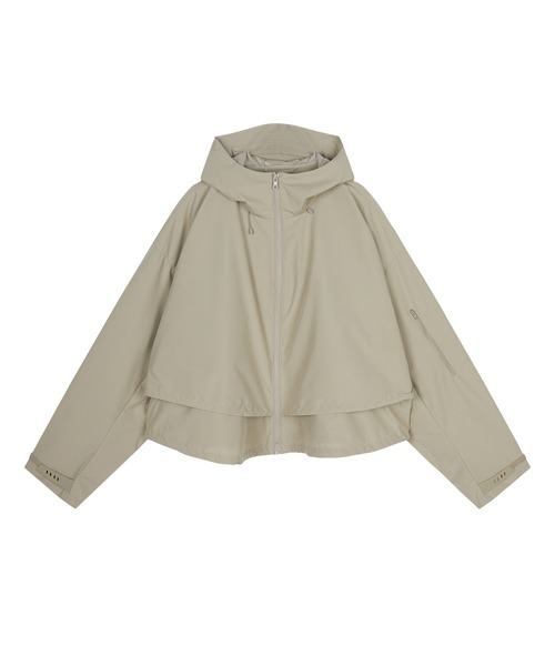 JNBY（ジェーエヌビーワイ）の「Sculpted Drawstring Hooded Jacket / ドローストリングフーディージャケット（その他アウター・レディース・ベージュ/ブラック・36/34）」の22枚目の写真