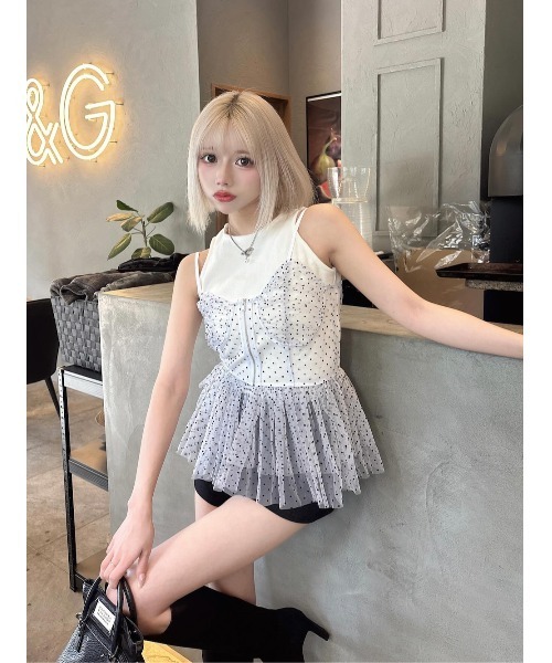 Darich レイヤードコルセットボリュームトップス レイヤードコルセットボリュームトップス（その他トップス