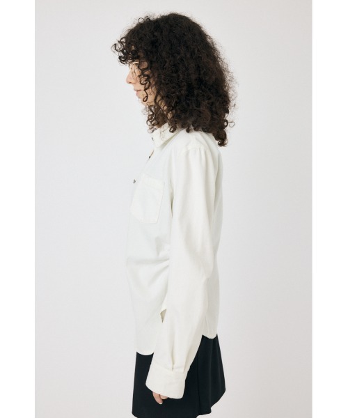 MOUSSY(マウジー)の「WAIST FIT DENIM シャツ(シャツ/ブラウス・レディース・ホワイト/ブルー/ワンウォッシュ・FREE)」の20枚目の写真