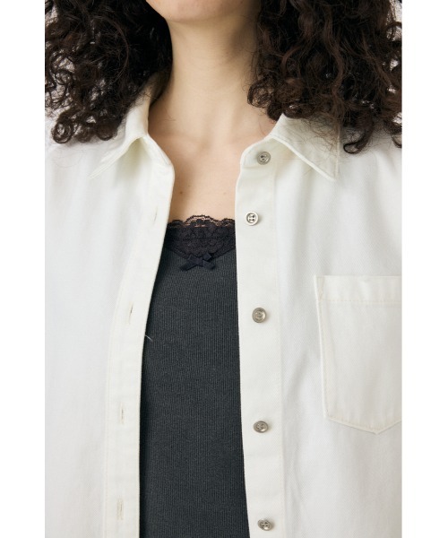 MOUSSY(マウジー)の「WAIST FIT DENIM シャツ(シャツ/ブラウス・レディース・ホワイト/ブルー/ワンウォッシュ・FREE)」の22枚目の写真