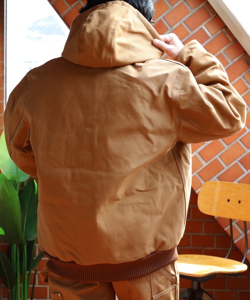 Carhartt（カーハート）の「Carhartt ダックアクティブジャケット（ブルゾン・メンズ・ブラック/ブラウン/ダークネイビー・MEDIUM/LARGE/XX-LARGE/X-LARGE/SMALL）」の11枚目の写真