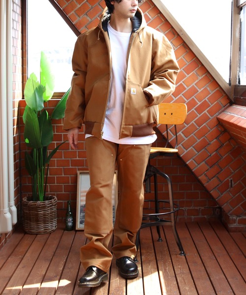 Carhartt（カーハート）の「Carhartt ダックアクティブジャケット（ブルゾン・メンズ・ブラック/ブラウン/ダークネイビー・MEDIUM/LARGE/XX-LARGE/X-LARGE/SMALL）」の19枚目の写真
