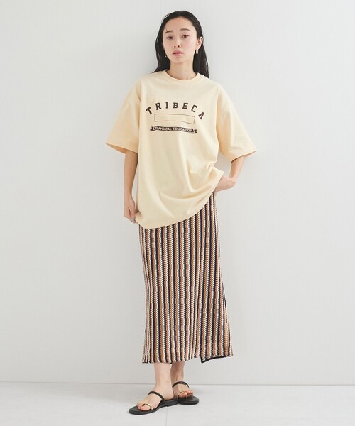 tシャツ 「SKOOUM(スクーカム)」Heavy Weight Tshirts Print レディース LE CERCLE par ropé(ル セルクル パー ロペ) / 【SKOOUM