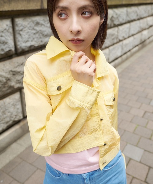 DURAS（デュラス）の「シアートラッカージャケット（ナイロンジャケット・レディース・ブルー/イエロー/オレンジ・SMALL/MEDIUM）」の4枚目の写真