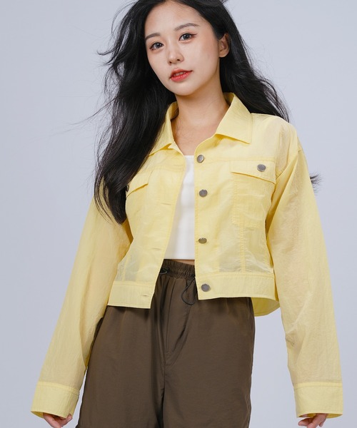 DURAS(デュラス)の「シアートラッカージャケット(ナイロンジャケット・レディース・ブルー/イエロー/オレンジ・SMALL/MEDIUM)」の15枚目の写真