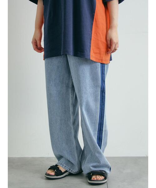 SM2(エスエムツー)の「デニム配色ラインパンツ(その他パンツ・レディース・ブルー/ブラック・L/M)」の15枚目の写真