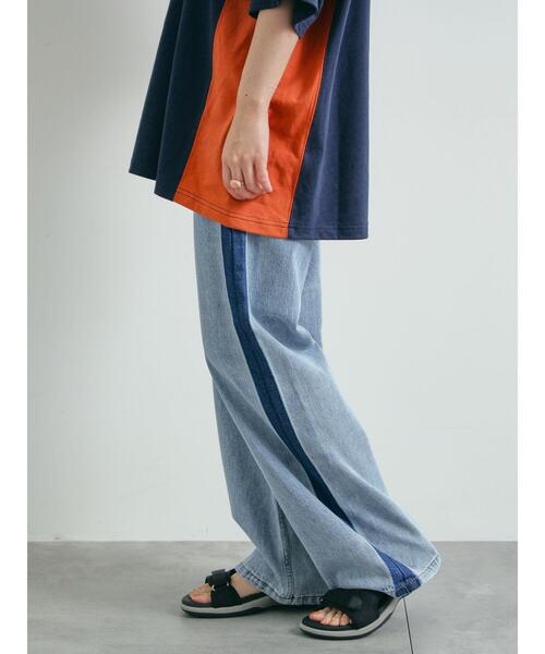 SM2(エスエムツー)の「デニム配色ラインパンツ(その他パンツ・レディース・ブルー/ブラック・L/M)」の16枚目の写真