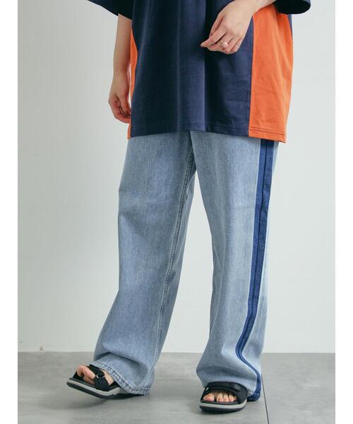 SM2(エスエムツー)の「デニム配色ラインパンツ(その他パンツ・レディース・ブルー/ブラック・L/M)」の17枚目の写真