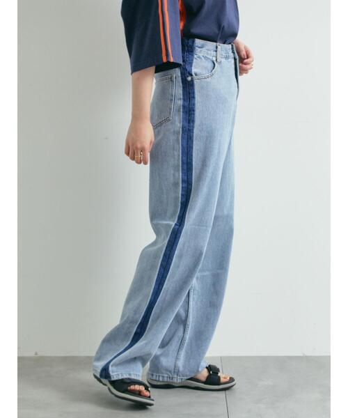 SM2(エスエムツー)の「デニム配色ラインパンツ(その他パンツ・レディース・ブルー/ブラック・L/M)」の18枚目の写真