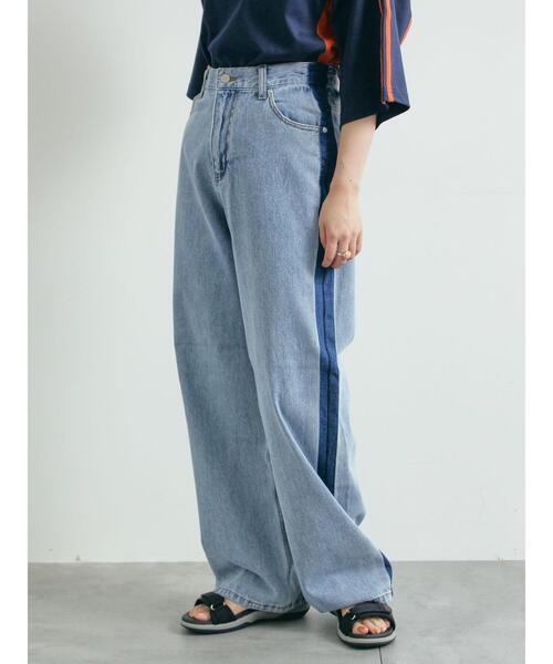 SM2(エスエムツー)の「デニム配色ラインパンツ(その他パンツ・レディース・ブルー/ブラック・L/M)」の20枚目の写真