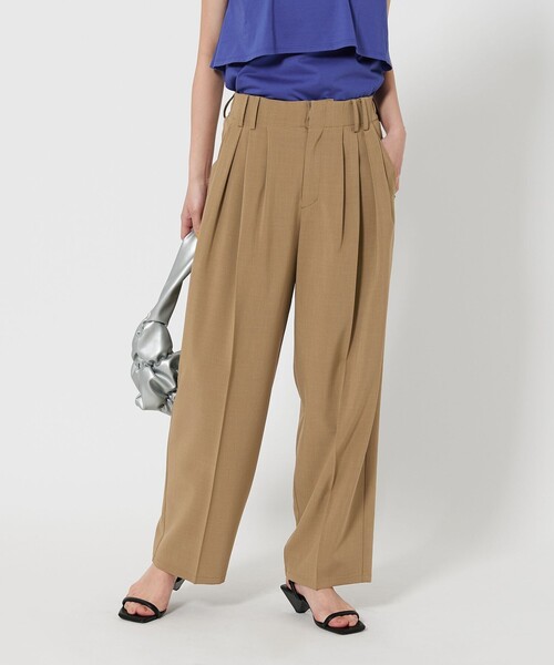 BEAUTY&YOUTH ツータックバックゴム　テーパードパンツ　ウォッシャブル BEAUTY&YOUTH UNITED ARROWS（ビューティーアンドユース