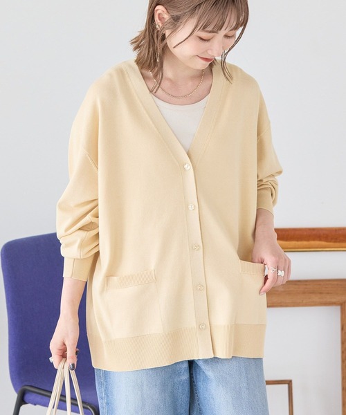 AMERICAN HOLIC（アメリカンホリック）の「Vネックポケット付きカーディガン（カーディガン/ボレロ・レディース・ネイビー/その他12/ホワイト系その他2/ブラック・FREE）」の10枚目の写真