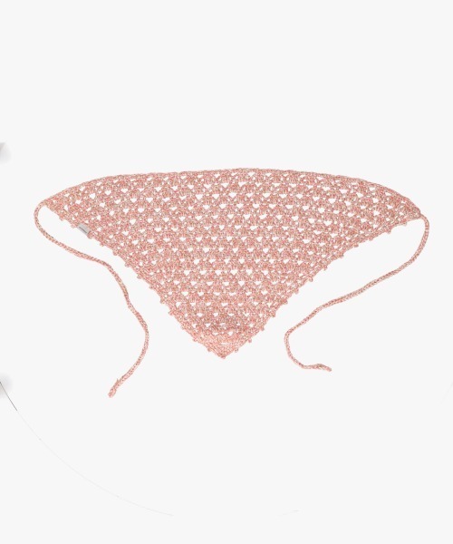 OVERRIDE（オーバーライド）の「OVERRIDE  CROCHET BABUSHKA SG / オーバーライド（ヘアバンド・レディース・ピンク/ターコイズブルー/ホワイト/ブラック・FREE）」の7枚目の写真