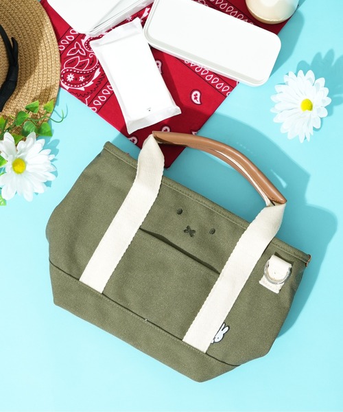 Miffy( ミッフィー)の「【miffy/ミッフィー】 保冷機能付き2wayトートバッグ フェイスデザイン(トートバッグ・レディース・アイボリー/グリーン/ブラウン・FREE)」の3枚目の写真
