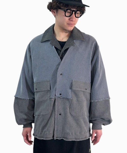 masterkey（マスターキー）の「mcg3636-RUST スウェットカーディガン（カーディガン/ボレロ・メンズ・グレー系その他・1/2）」の13枚目の写真