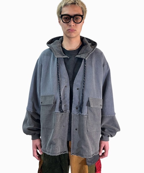 masterkey（マスターキー）の「mcg3636-RUST スウェットカーディガン（カーディガン/ボレロ・メンズ・グレー系その他・1/2）」の14枚目の写真