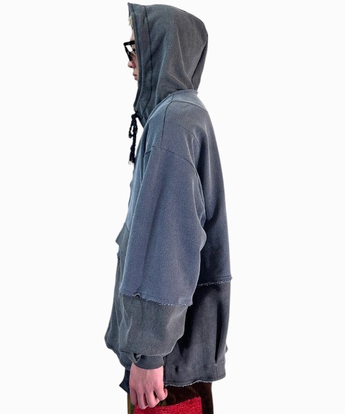 masterkey（マスターキー）の「mcg3636-RUST スウェットカーディガン（カーディガン/ボレロ・メンズ・グレー系その他・1/2）」の16枚目の写真