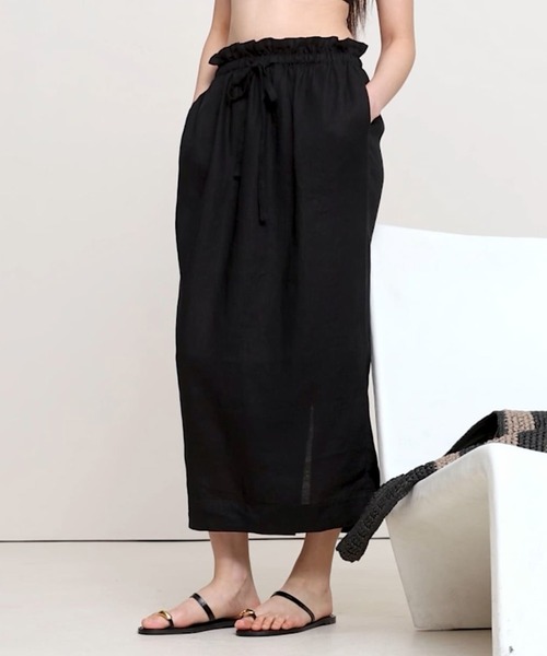 BANANA REPUBLIC スカート　6 新品 リネン ミディスカート（スカート）｜BANANA REPUBLIC（バナナリ