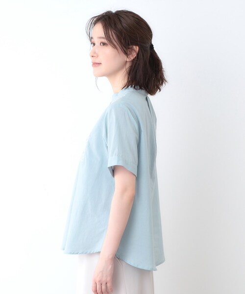 LAURA ASHLEY(ローラアシュレイ)の「【SETUP可/コットン100%/インド綿/刺繍入り】デザインブラウス(シャツ/ブラウス・レディース・ベージュ/チャコールグレー/ライトグレー系9・38)」の17枚目の写真