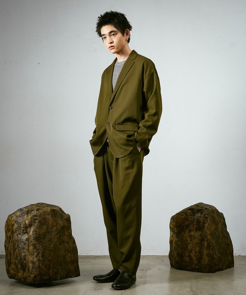 Dulcamara（ドゥルカマラ）の「よそいきオーバータックPT（スラックス・メンズ・ブラック/オリーブ/ネイビー系・0/2/1）」の5枚目の写真