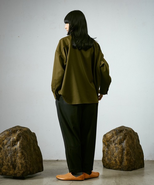 Dulcamara（ドゥルカマラ）の「よそいきオーバータックPT（スラックス・メンズ・ブラック/オリーブ/ネイビー系・0/2/1）」の10枚目の写真