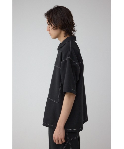 AZUL by moussy(アズールバイマウジー)の「アウトステッチブッチャーシャツ(シャツ/ブラウス・メンズ・グレー/ライトブラウン/ブラック・LARGE/MEDIUM)」の8枚目の写真
