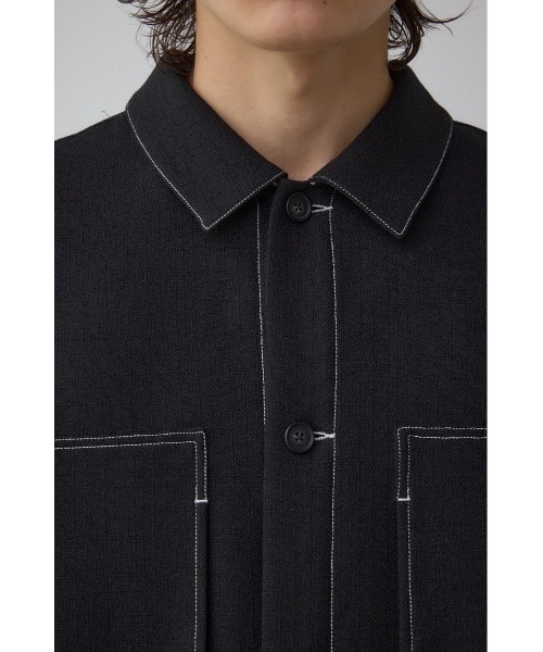 AZUL by moussy(アズールバイマウジー)の「アウトステッチブッチャーシャツ(シャツ/ブラウス・メンズ・グレー/ライトブラウン/ブラック・LARGE/MEDIUM)」の10枚目の写真