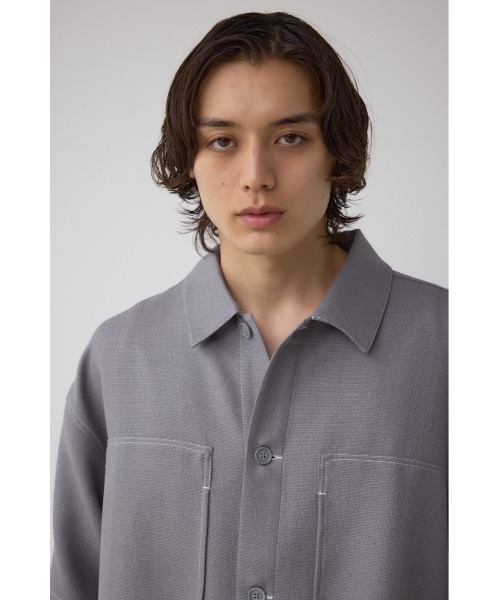 AZUL by moussy(アズールバイマウジー)の「アウトステッチブッチャーシャツ(シャツ/ブラウス・メンズ・グレー/ライトブラウン/ブラック・LARGE/MEDIUM)」の14枚目の写真