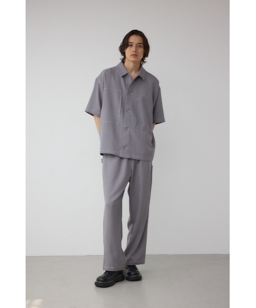 AZUL by moussy(アズールバイマウジー)の「アウトステッチブッチャーシャツ(シャツ/ブラウス・メンズ・グレー/ライトブラウン/ブラック・LARGE/MEDIUM)」の16枚目の写真