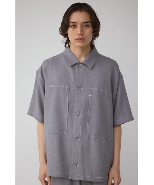 AZUL by moussy(アズールバイマウジー)の「アウトステッチブッチャーシャツ(シャツ/ブラウス・メンズ・グレー/ライトブラウン/ブラック・LARGE/MEDIUM)」の17枚目の写真