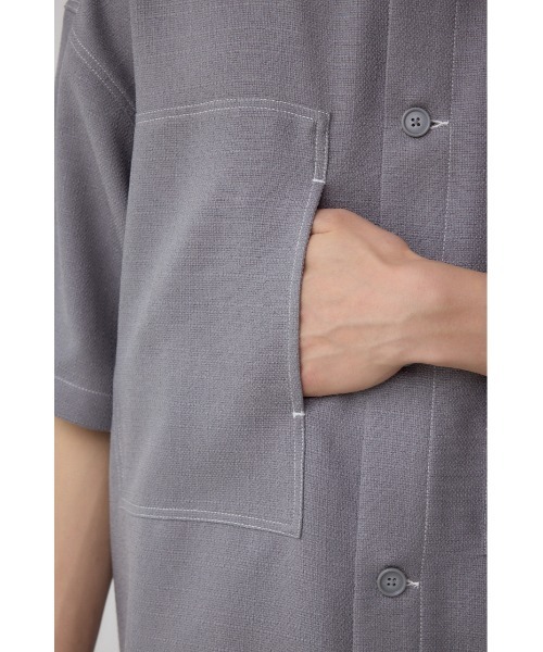 AZUL by moussy(アズールバイマウジー)の「アウトステッチブッチャーシャツ(シャツ/ブラウス・メンズ・グレー/ライトブラウン/ブラック・LARGE/MEDIUM)」の22枚目の写真