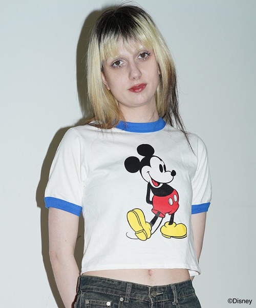 Disney（ディズニー）の「Disney Tee / Mickey 1（Tシャツ/カットソー・レディース・ホワイト系その他3/ホワイト系その他2/ホワイト系その他・SHORT）」の6枚目の写真