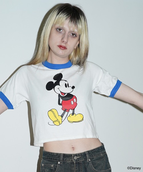 Disney（ディズニー）の「Disney Tee / Mickey 1（Tシャツ/カットソー・レディース・ホワイト系その他3/ホワイト系その他2/ホワイト系その他・SHORT）」の7枚目の写真