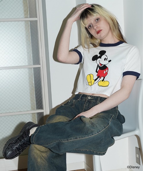 Disney（ディズニー）の「Disney Tee / Mickey 1（Tシャツ/カットソー・レディース・ホワイト系その他3/ホワイト系その他2/ホワイト系その他・SHORT）」の9枚目の写真