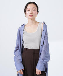 N.（N. Natural Beauty Basic） | シアートリムタンクトップ(タンクトップ)