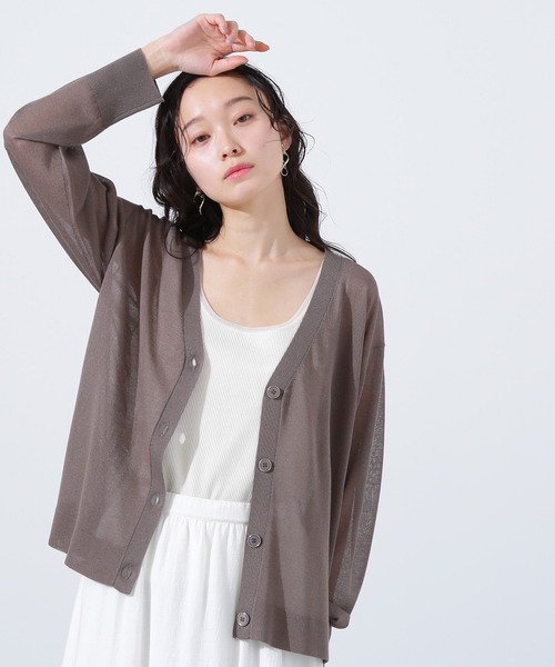 N.(N. Natural Beauty Basic)(エヌエヌナチュラルビューティーベーシック)の「シアートリムタンクトップ(タンクトップ・レディース・ブラック/ベージュ/オフホワイト・MEDIUM)」の21枚目の写真