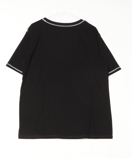NOVESSEL(ノベセル)の「A'GEM/9 × .kom『AOSPACE』オーバーステッチスカルTシャツ(Tシャツ/カットソー・レディース・ホワイト/ブラック・FREE)」の12枚目の写真