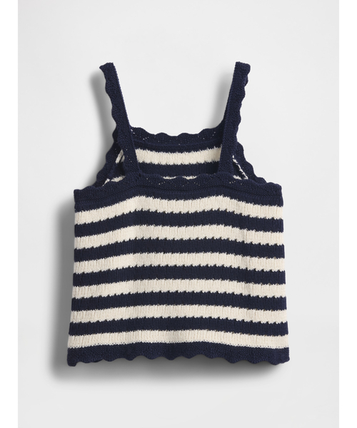 GAP(ギャップ)の「スカラップ クロシェ タンクトップ (幼児・ベビー)(ニット/セーター・キッズ・レッド/ネイビー・80cm/90cm/95cm/100cm/105cm/70cm/110cm)」の7枚目の写真