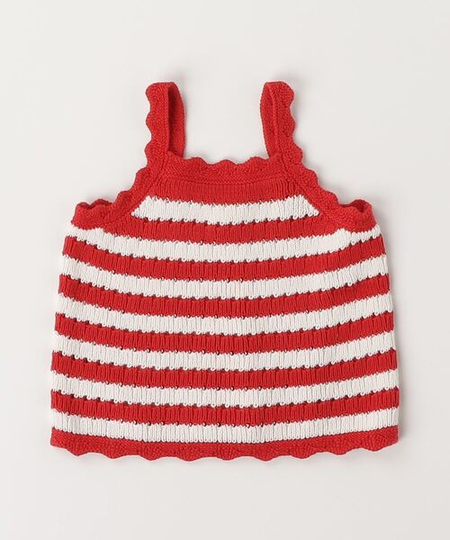 GAP(ギャップ)の「スカラップ クロシェ タンクトップ (幼児・ベビー)(ニット/セーター・キッズ・レッド/ネイビー・80cm/90cm/95cm/100cm/105cm/70cm/110cm)」の4枚目の写真