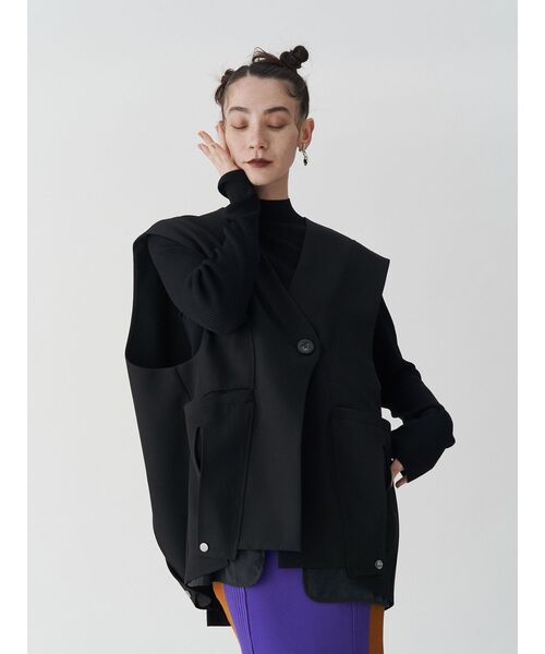 SHEER POCKET 2WAY COCOON VEST / シアーポケット2WAYコクーン