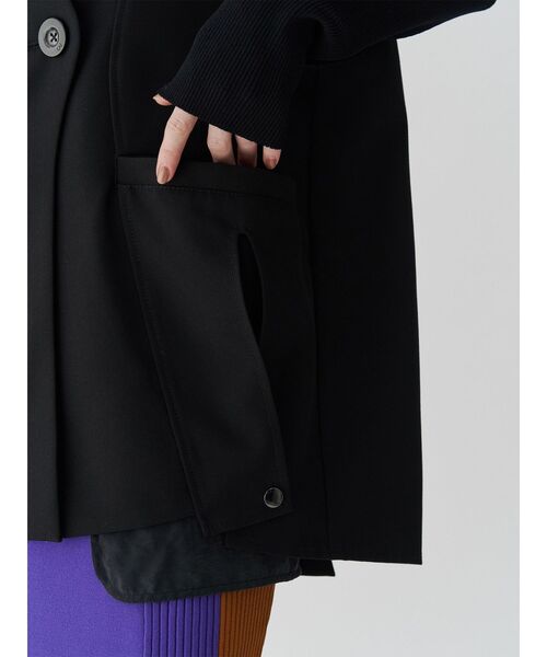UN3D.(アンスリード)の「SHEER POCKET 2WAY COCOON VEST / シアーポケット2WAYコクーンベスト(ベスト・レディース・ブラック/グレー・38/36)」の20枚目の写真