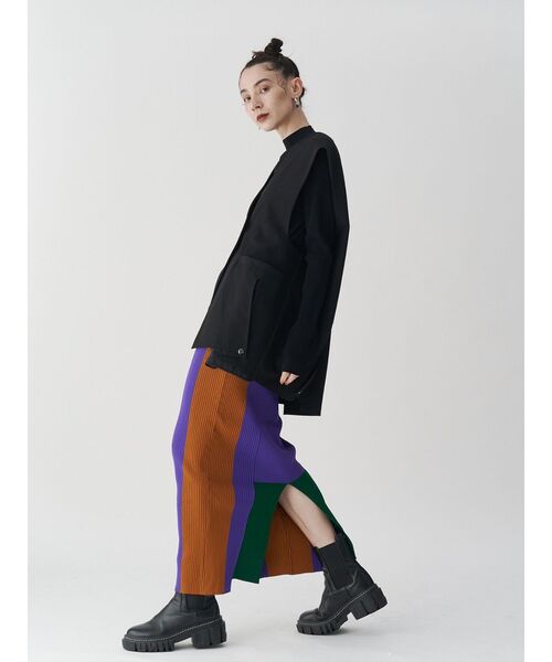 UN3D.（アンスリード）の「SHEER POCKET 2WAY COCOON VEST / シアー