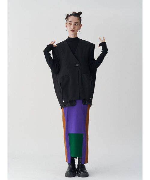 ベスト ジレ SHEER POCKET 2WAY COCOON VEST / シアーポケット2WAYコクーンベスト レディース SHEER POCKET 2WAY COCOON VEST / シアーポケット2WAYコクーン