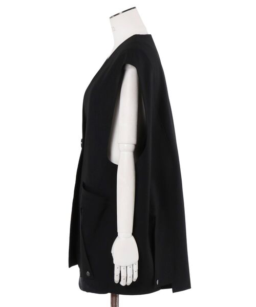 トップス UN3D SHEER POCKET 2WAY COCOON VEST SHEER POCKET 2WAY COCOON VEST / シアーポケット2WAYコクーン