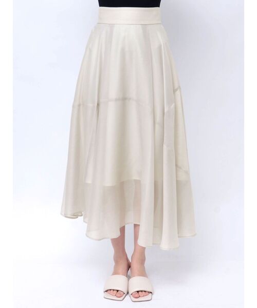 LAGUNAMOON(ラグナムーン)の「シアーイレヘムフレアスカート(スカート・レディース・チャコールグレー/ライトグレー・SMALL/MEDIUM)」の14枚目の写真