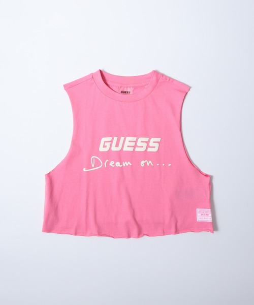 Guess(ゲス)の「GUESS DALYA TANK TOP タンクトップ(タンクトップ・レディース・ピンク/ブラック・M/S)」の3枚目の写真